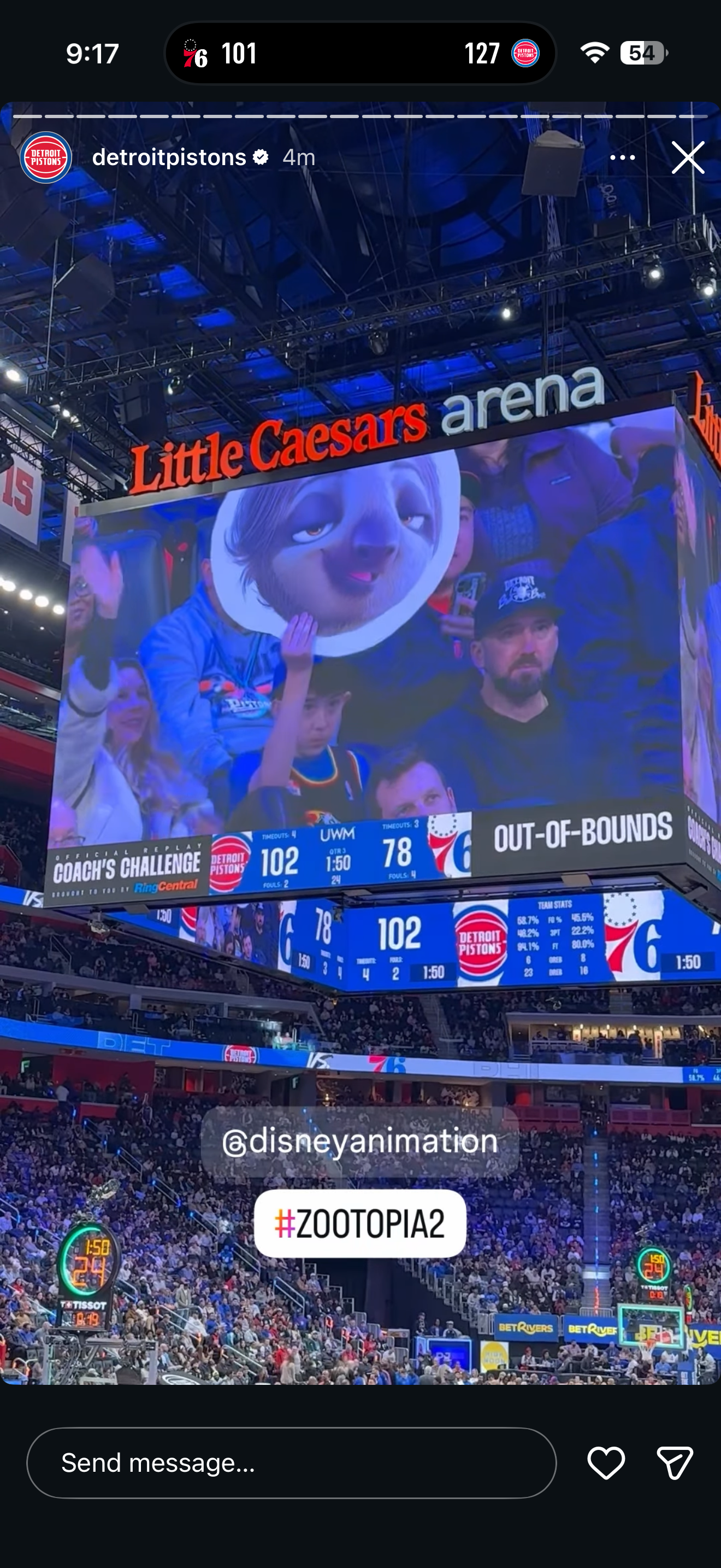 Detriot Pistons - Instagram Story 1